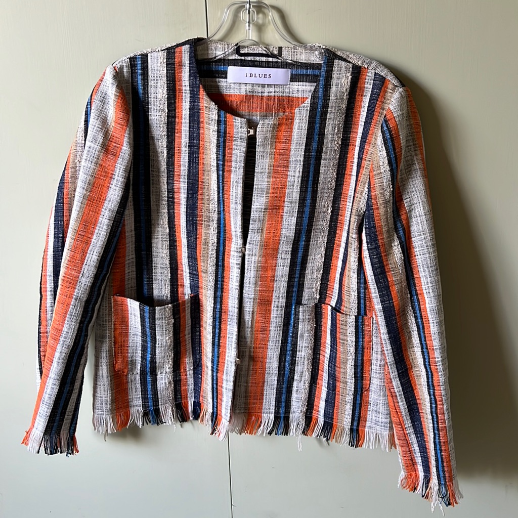 Gorgeous Max Mara Brand Iblues Stripes Jacket